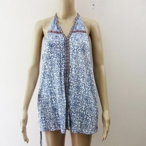 Stitch Fix RD Style Fulham Embroidery Boho Sleeveless Tunic Knit Top (M) NWT!